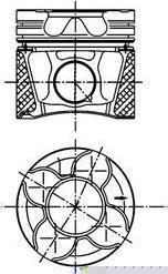 KOLBENSCHMIDT Поршнекомплект Audi A4/6/8/VW Passat 2,5 TDI AFB/AKN 4-6Cyl. -03 (99777600)
