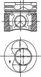 Kolbenschmidt 99851620 поршень на SKODA SUPERB (3U4)