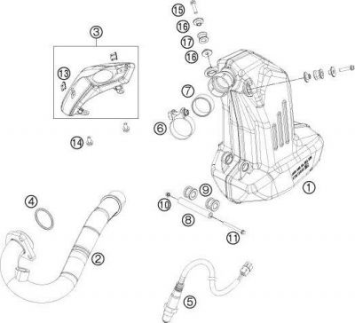 KTM 90605083000 Глушитель