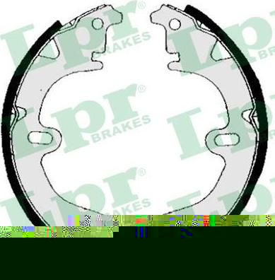 LPR 04530 Колодки тормозные барабанные TOYOTA CAMRY 83-91/CARINA II/E 83-92/COROLLA 87-02 (0449512020)