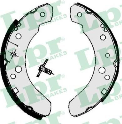 LPR 05070 Колодки тормозные барабанные FORD TRANSIT 1.6-2.5D 85-92 (361419J)