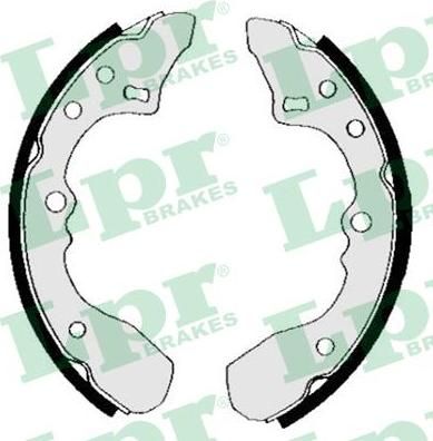 LPR 05320 Колодки тормозные барабанные MAZDA 323 1.3-1.7D 81-89 (BL532638Z9A)