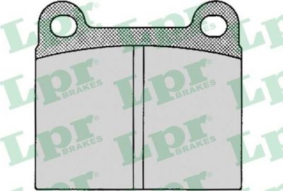LPR 05P024 Колодки тормозные дисковые зад MB W123(571279D) (0004207620)