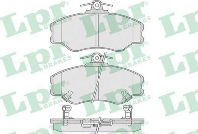 LPR 05P1009 05P1009 Дисковая тормозная колодка