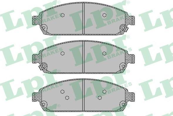 LPR 05P1403 Колодки тормозные дисковые JEEP COMMANDER 3.0-5.8 05-/GRAND CHEROKEE 2.7-5.7 00- передние (5080868AC)