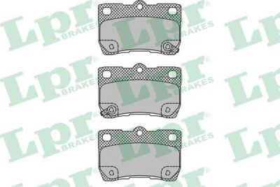 LPR 05P1407 Колодки тормозные задние LEXUS GS 05- IS 2.2-2.5 05- (0446653010)