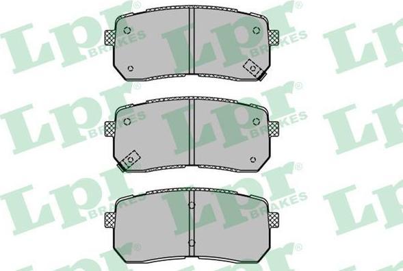 LPR 05P1450 Колодки тормозные дисковые HYUNDAI H1 02-/iX55 3.0 08-/KIA CARNIVAL 06- задние (583024DA00)