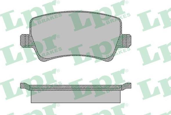 LPR 05P1474 Колодки тормозные дисковые FORD GALAXY/S-MAX/VOLVO S80/V70/XC60/XC70 07- задние (1459450)