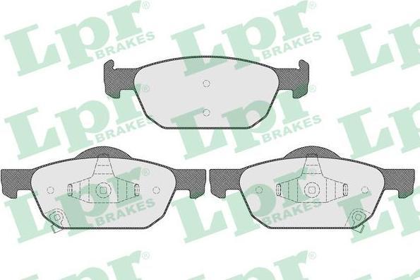LPR 05P1560 Колодки тормозные HONDA ACCORD 2.0-2.4 08- передние