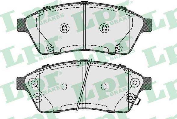 LPR 05P1708 комплект тормозных колодок, дисковый тормоз на CADILLAC SRX