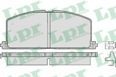 LPR 05P268 Колодки тормозные передние TOYOTA CAMRY CARINA COROLLA 83-92 (0449132180)