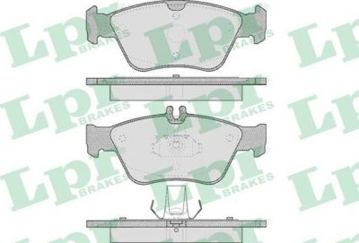 LPR 05P409 Колодки тормозные передние MB W210 W202 C208 151.5X66.2x19.8 (A0054204720)