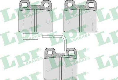 LPR 05P531 комплект тормозных колодок, дисковый тормоз на ALFA ROMEO 75 (162B)