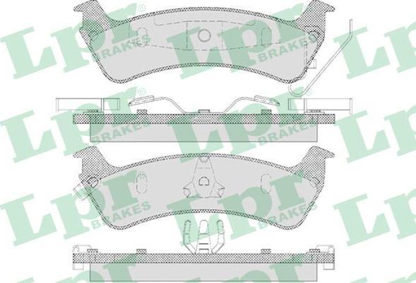 LPR 05P595 Колодки тормозные дисковые JEEP CHEROKEE (XJ), GRAND CHEROKEE I (ZJ), WRANGLE (4796344)
