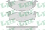 LPR 05P638 Колодки тормозные передние SKODA FABIA VW LUPO POLO 95- (6N0698151C)