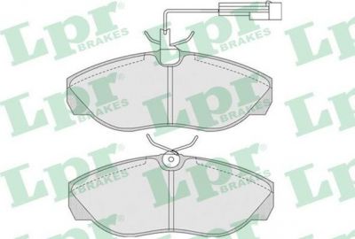LPR 05P774 комплект тормозных колодок, дисковый тормоз на PEUGEOT BOXER автобус (230P)