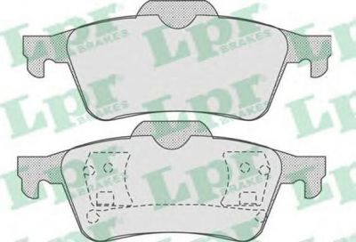LPR 05P815 Колодки торм. зад. Renault Laguna II Ford Focus Nissan Primera P12 Opel Vectra C Volvo S40 Mazda 3 5 44060BA00F 1605993 4387371 (7701206609)