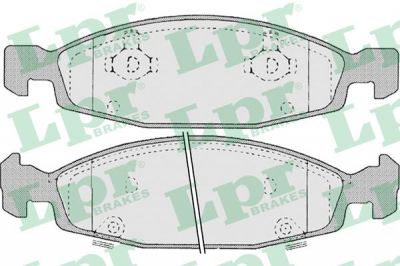 LPR 05P840 Колодки тормозные дисковые JEEP CHEROKEE 88-/GRAND CHEROKEE II 99- передние (5011969AA)