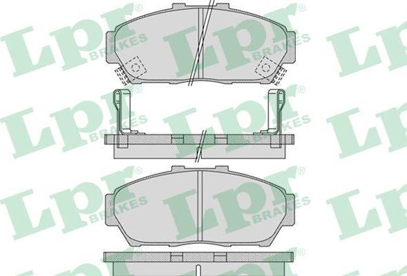 LPR 05P993 комплект тормозных колодок, дисковый тормоз на HONDA INTEGRA купе (DC2, DC4)