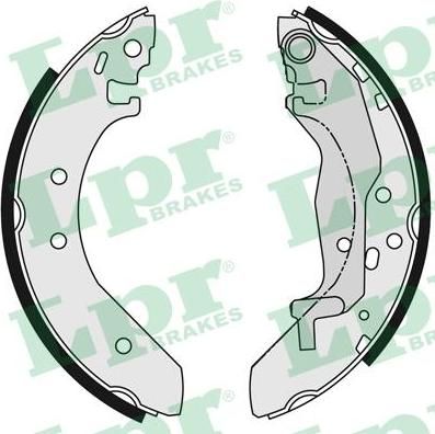 LPR 06040 Колодки тормозные барабанные HONDA CIVIC VI Aerodeck (MB, MC), CIVIC VI Fastbac (GBS90836AF)