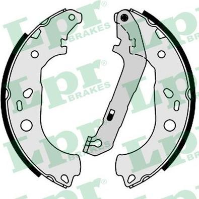 LPR 08600 Колодки тормозные барабанные FORD FOCUS 04- 228x42mm (1347420)