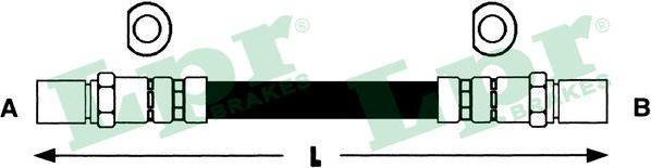 LPR 6T46182 тормозной шланг на OPEL MONZA A (22_)
