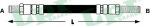 LPR 6T46399 тормозной шланг на LAND ROVER DEFENDER Station Wagon (LD)