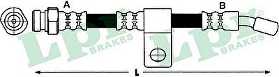 LPR 6T48171 тормозной шланг на HYUNDAI TERRACAN (HP)