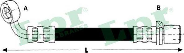 LPR 6T48252 тормозной шланг на TOYOTA LAND CRUISER 80 (_J8_)
