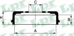 LPR 7D0255 Барабан тормозной PEUGEOT BOXER/FIAT DUCATO/CITROEN JUMPER 1.8t