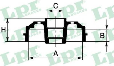 LPR 7D0603C тормозной барабан на SUZUKI WAGON R+ (MM)