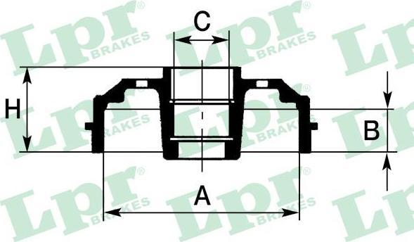 LPR 7D0658 тормозной барабан на NISSAN KUBISTAR (X76)