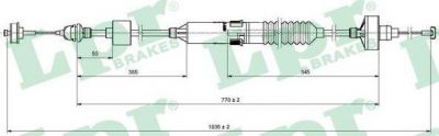 LPR C0260C трос, управление сцеплением на VW GOLF III (1H1)