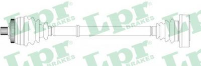 LPR DS14049 приводной вал на VW PASSAT Variant (3B6)