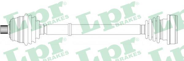 LPR DS14052 приводной вал на AUDI 80 (89, 89Q, 8A, B3)