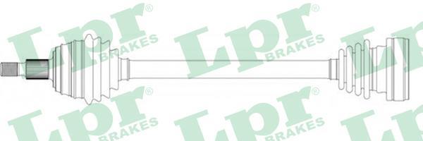 LPR DS14138 приводной вал на VW GOLF IV (1J1)