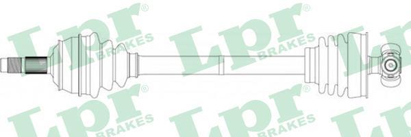 LPR DS20049 приводной вал на FIAT TEMPRA (159)