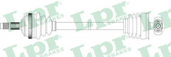 LPR DS20051 приводной вал на FIAT TEMPRA (159)
