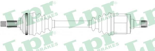 LPR DS40075 приводной вал на HONDA CONCERTO седан (HWW)