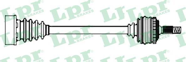 LPR DS43014 приводной вал на SKODA ROOMSTER Praktik (5J)