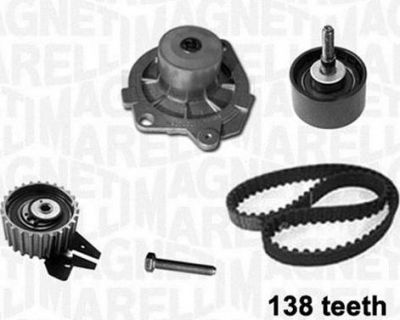 Magneti Marelli 341403980001 водяной насос + комплект зубчатого ремня на OPEL VECTRA C универсал