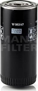 MANN-FILTER Фильтр масляный DAF/IVECO/RENAULT MANN-FILTER W 962/47 (W 962/47)