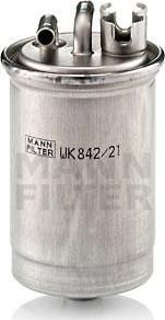 MANN Фильтр топливный VAG A4/A6 2,0TDI 07/04-> 8E0127435A/8E0127401 (8E0127435A, WK842/21X)