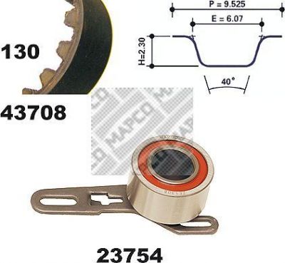 MAPCO 23708 комплект ремня грм на FORD TRANSIT c бортовой платформой/ходовая часть (E_ _)