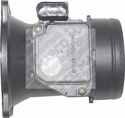 MAPCO 42820 Расходомер воздуха VAG A3/A4/Golf 4/Bora/Passat B5/Polo/T4 Skoda Octavia 1,6…2,5L 96-> (see OE) (06A906461B)