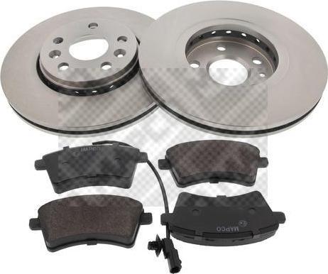 MAPCO 47178 комплект тормозов, дисковый тормозной механизм на RENAULT KANGOO BE BOP (KW0/1_)
