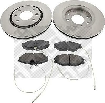 MAPCO 47353 комплект тормозов, дисковый тормозной механизм на PEUGEOT 406 Break (8E/F)