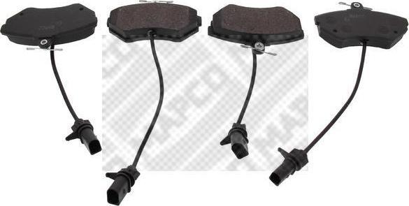 MAPCO 6103 комплект тормозных колодок, дисковый тормоз на AUDI A4 Avant (8D5, B5)