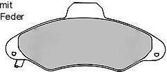 MAPCO 6388/1 комплект тормозных колодок, дисковый тормоз на FORD ESCORT VII седан (GAL, AFL)