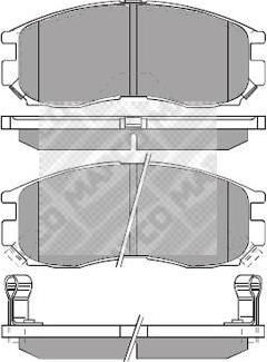 MAPCO 6457 комплект тормозных колодок, дисковый тормоз на MITSUBISHI COLT IV (CA_A)